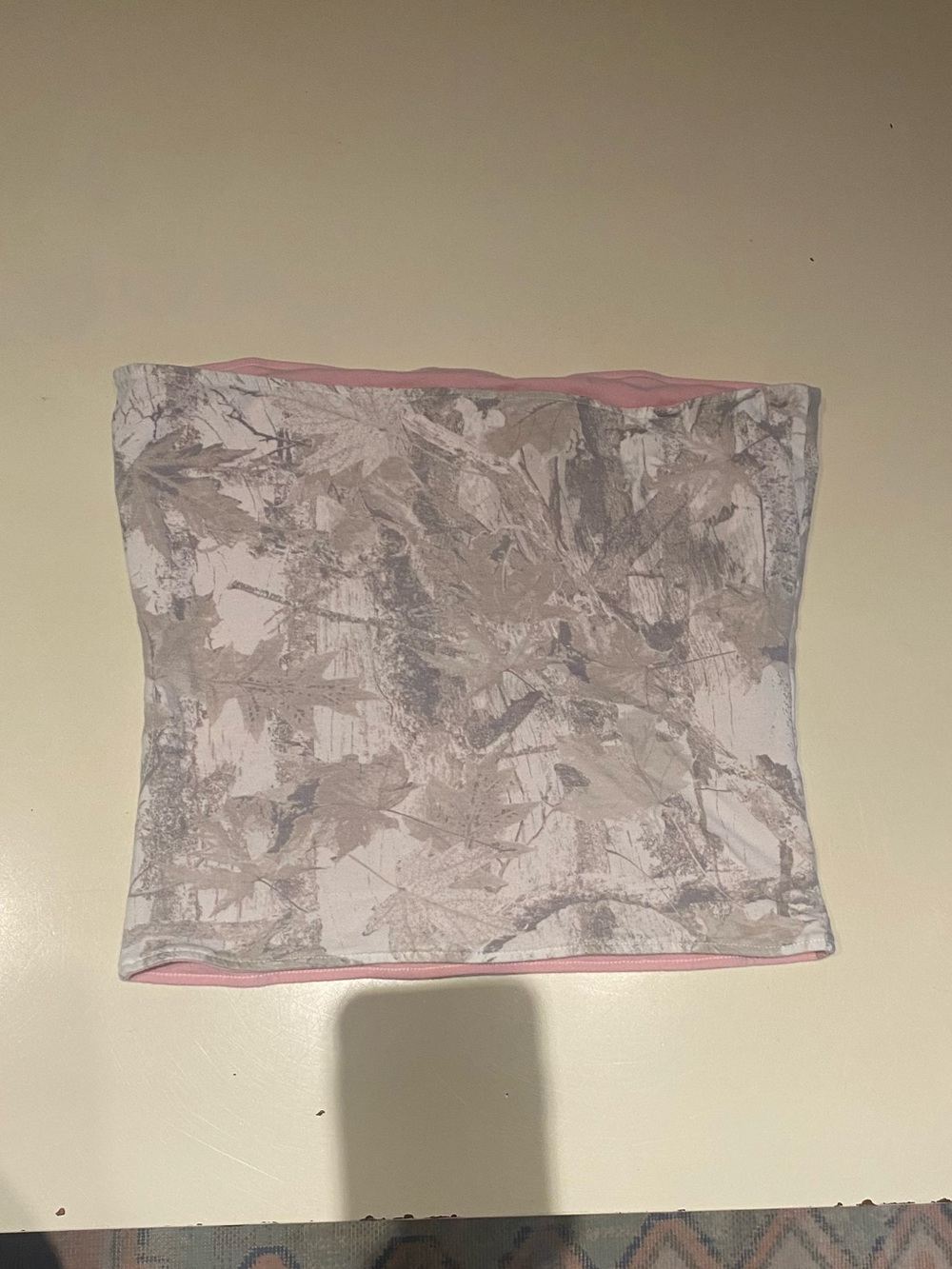 Hollister Pink and Gray Camo Tube Top